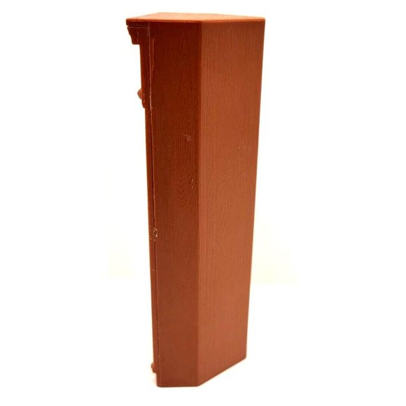 2005 Fisher-Price Loving Family Dollhouse Brown Corner Bookcase Book Shelf Curio - Picture 2 of 6